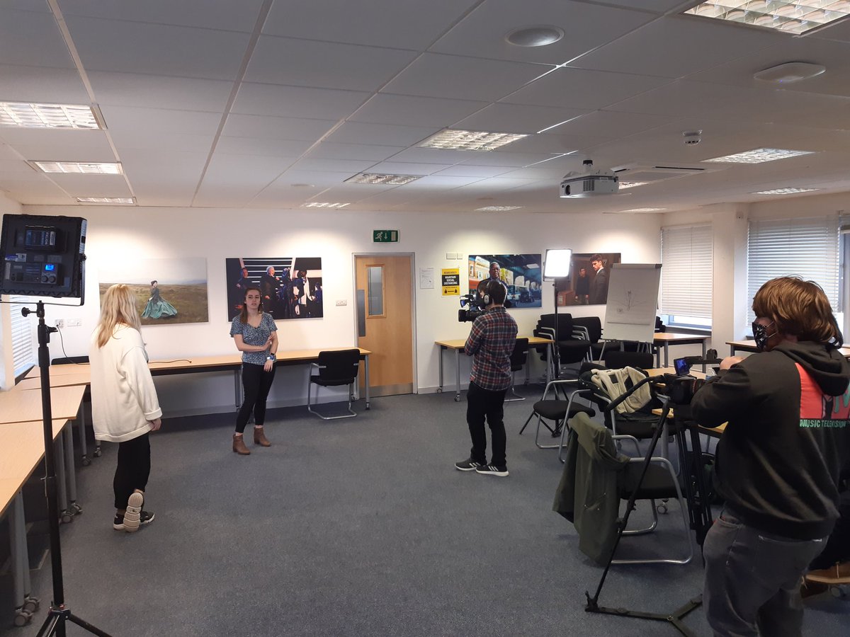 NFTSLeeds's tweet photo. It was great to see the @BeyondBrontes trainees getting hands on as part of their Introduction to Self Shooting course yesterday! Thanks to @Provision_Hire for supplying the fantastic equipment! #standoutwithnfts #beyondbrontes @screenyorkshire https://t.co/MFmqTCF820