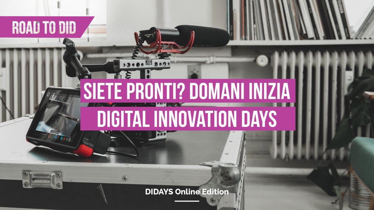 DIDAYSIT's tweet photo. Domani inizia Digital Innovation Days, con tanti ospiti di rilievo ed un programma ricco di novità.
Quali sono gli speech di questa edizione che vorreste ascoltare? Fatecelo sapere con un tweet e acquistate il biglietto su https://t.co/PQZj3v1uqM
#digitalinnovationdays #roadtoDID https://t.co/m9O5mBEbkI