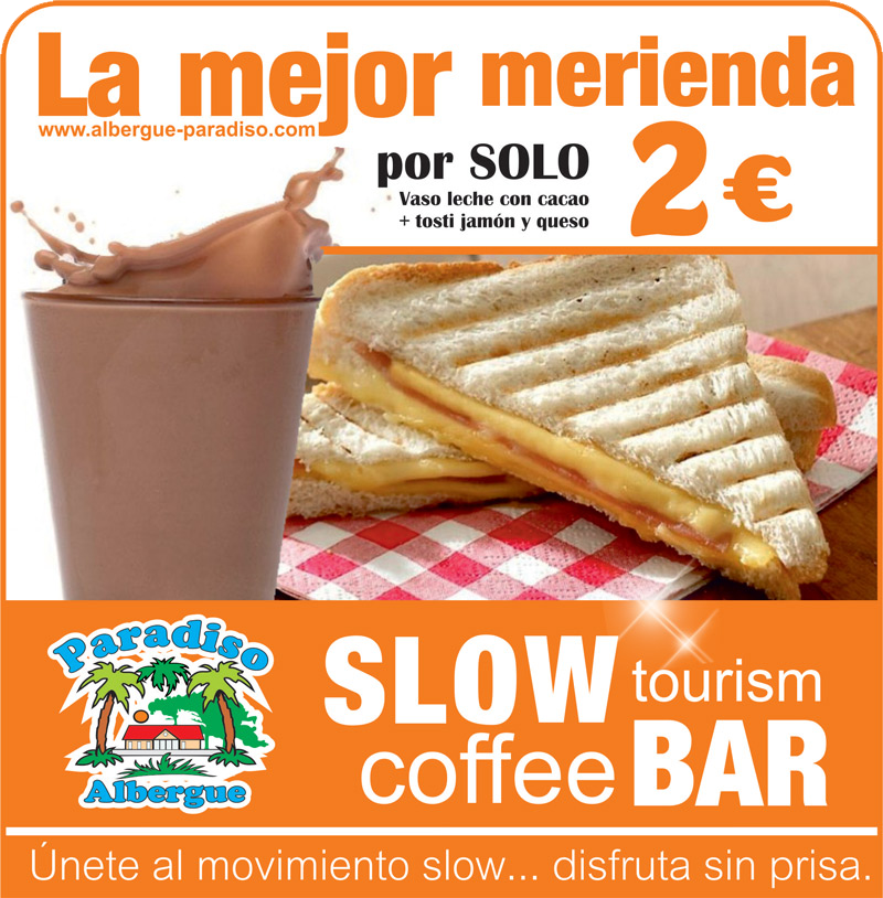 Prueba esta rica 😋 y sana merienda por tan solo 2€ en
SlowCoffeeBar Hostel #albergueparadiso. 
Abiertos lunes, miércoles, viernes, sábados y Domingos de 16:30h a 20:30h. En #Hinojedo #Suances
albergue-paradiso.com/es/slow-coffee…
<a href="/Hostelling/">HI Hostels</a>  <a href="/turcantabria/">Turismo en Cantabria</a> <a href="/AlberguesREAJ/">AlberguesREAJ</a> <a href="/suancesturismo/">Suances Turismo</a>