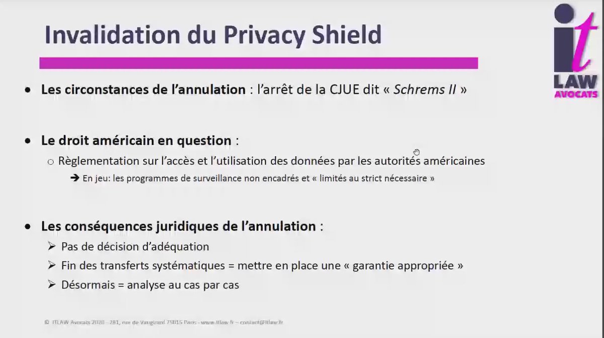 DataFeel's tweet photo. #FICObs Invalidation du #PrivacyShield, une opportunité pour l'Europe ?
Cette décision et son vide juridique sont une source d’incertitude et de coûts pour les entreprises européennes
@ITLAWAvocats @outscale_fr @ILEX_COM @augouard
https://t.co/7B53NfBrok #RGPD
@FIC_eu https://t.co/L24uUY3ZBQ