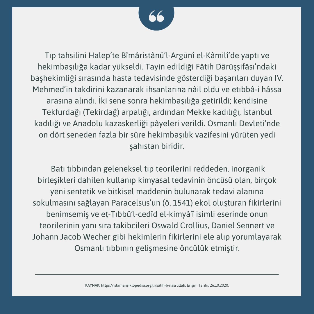 akademiksaglikp's tweet photo. Mühim Malumat Müslüman Sağlıkçılar :
Salih bin  Nasrullah 

#saglık #asap #tıp #kimyasaltedavi #osmanlı #mühim #malumat #müslüman #saglıkcılar #salihbinnasrullah https://t.co/Up0E4Sz5q6