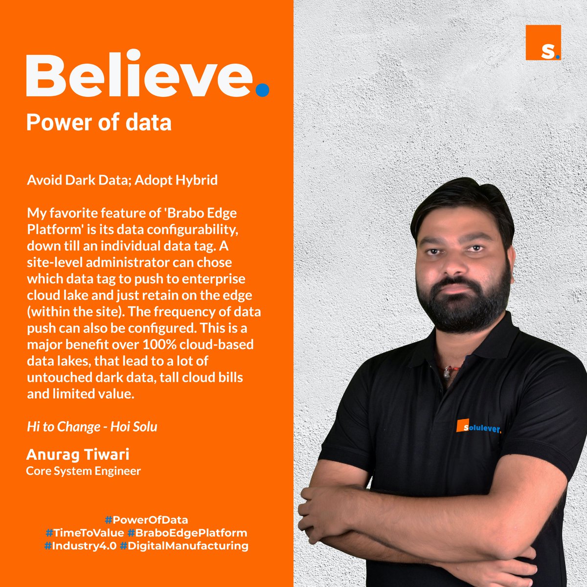 Keep your manufacturing operations data where it belongs.

With 'Brabo Edge Platform', you leverage the power of your data without it ever leaving your manufacturing site. Further, you can control and automatically send-out performance data for corporate benchmarking &amp; reporting.