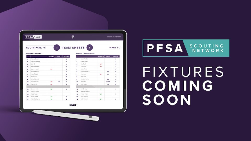 ThePFSA's tweet photo. Fixtures will be released sthis morning including for this weekends FA Cup! If you're PFSA Level 2 certified then please sign up using this link https://t.co/4ZoqBrghk0.u/scouting #PFSAScoutingNetwork #PFSASupport #FACUP https://t.co/BLOJLhcNPt