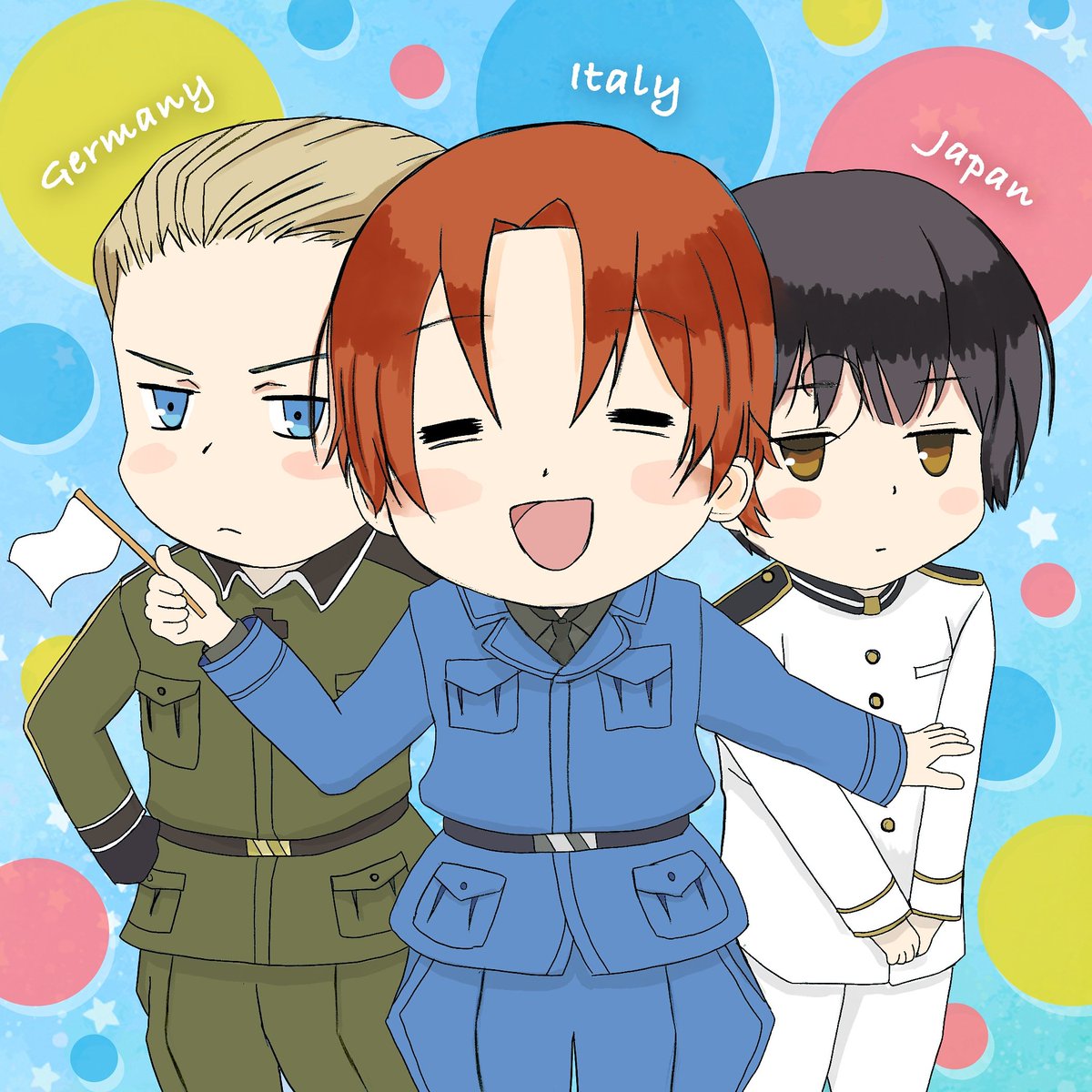 Terutara Graphic ヘタリア新作アニメ楽しみー ヘタリア 枢軸国 イラスト Terutara