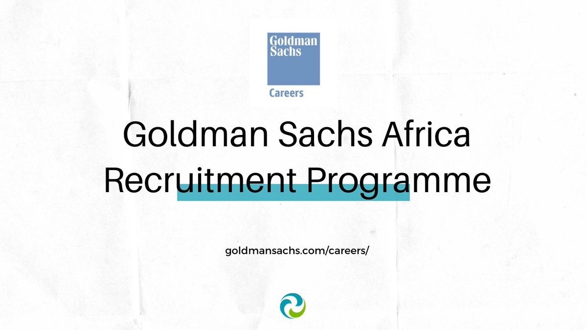 propelednetwork's tweet photo. Goldman Sachs Africa Recruitment Program
Eligibility:
Students graduating in 2021 and 2022
Program Type:
Exploratory
Cities:
Hong Kong, London
Applications are now opened
Deadline
30 November 2020
https://t.co/kHfUQ1A5fj
#scholarship #recruit #studybroad #student #propeled https://t.co/h9iBpilVTJ