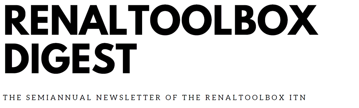 Our Autumn Newsletter is out! Research, publications, ESR views and more. <a href="/Alejand59232609/">Alejandra Pichardo</a> and Katerina Apelt describe their experiences as a #MSCA fellow, and how the lockdown affected their work.#H2020 <a href="/EU_H2020/">Horizon 2020</a> <a href="/Nierstichting/">Nierstichting</a> <a href="/Kidney_Research/">Kidney Research UK</a> Read here: renaltoolbox.org/wp-content/upl…