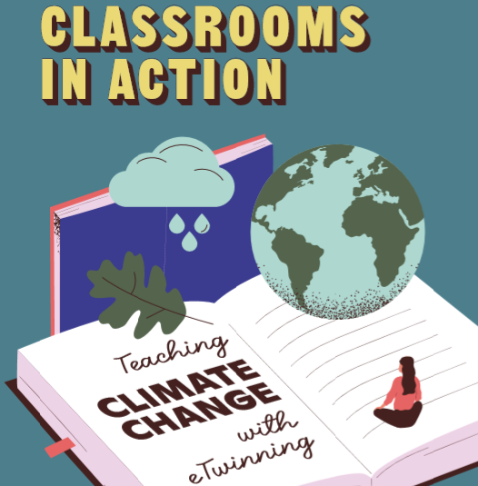 eu_schoolnet's tweet photo. The new #eTwinning Book “Classrooms in Action - Teaching Climate Change with eTwinning” is now available! This book presents a selection of eTwinning projects and activities from all age groups, from kindergarten to secondary and vocational schools https://t.co/RS3fK9aO9X https://t.co/lXeRkG6ZIx