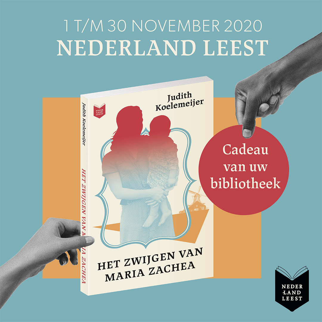 BplusC's tweet image. Nederland Leest: één boek, duizend gesprekken. In november leest heel Nederland één boek, dat je cadeau krijgt van #BplusC. Vanaf 2 november kun je Het zwijgen van Maria Zachea gratis afhalen in de bibliotheek! Zet je het in je agenda?