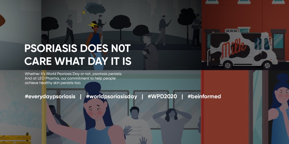 LEOPharmaEs's tweet photo. ➡ ¿#SabíasQué cerca de un 80% de los #pacientes que sufren esta patología están afectados por la #psoriasis en placas? Únete mañana a la celebración del #WorldPsoriasisDay y ayúdanos a crear conciencia de esta enfermedad👉 https://t.co/GHEBoXL33G
#EveryDayPsoriasis #WPD2020 https://t.co/pYKx7sQS7q