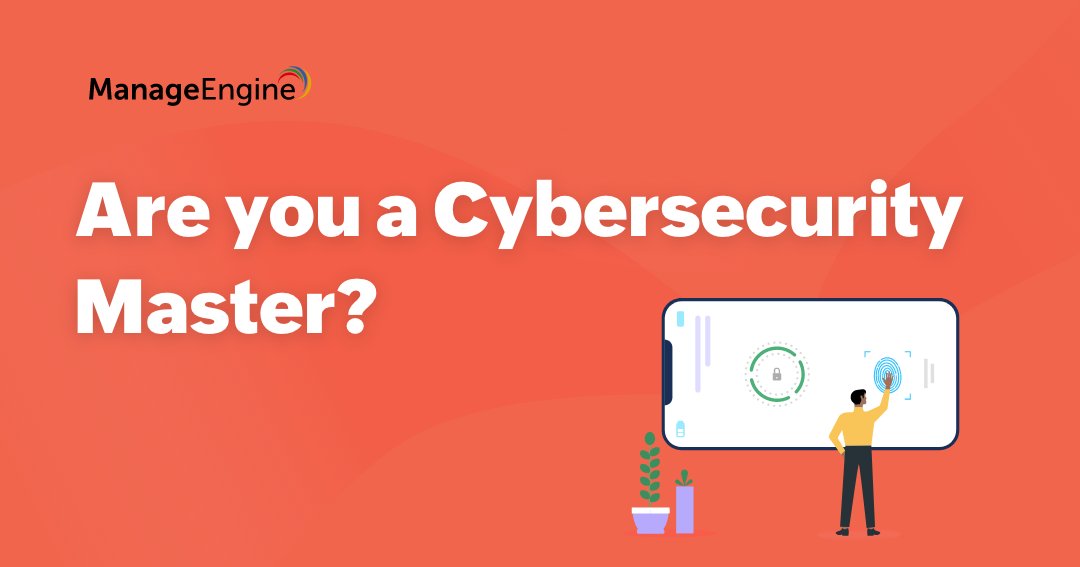Bludis_it's tweet photo. Vuoi conoscere il tuo livello di consapevolezza sulla #CyberSecurity❓
Partecipa al CYBERSECURITY QUIZ 🎖🏆
👉 https://t.co/mJKQOup6Zu
@ManageEngine #MEforCybersecurity #Cybersecurity #CybersecurityAwarenessMonth #NCSAM2020 #cybersecurity #cybercrime #digitalsecurity #security https://t.co/JFM9velwms
