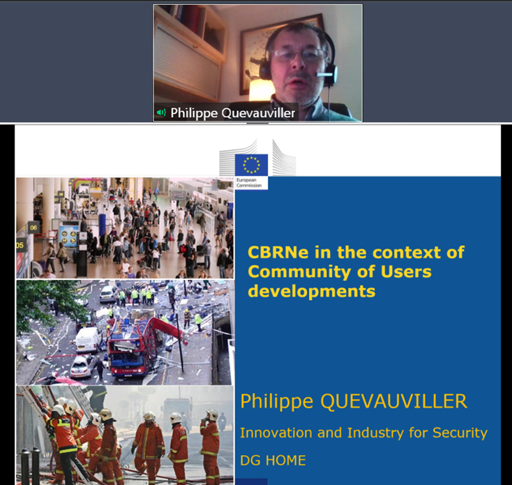 PROACTIVE_EU's tweet photo. Our Mid-term Conference has begun! We're kicking off this event w/an introduction from @EUHomeAffairs Philippe Quevauviller about the #CommunityofUsers &amp; #CBRN. He states the importance in involving civil society in research, which is the core of @PROACTIVE_EU! ♿️👥🤝👮‍♀️👩‍🚒 #CBRNe https://t.co/bAOBjnnx72