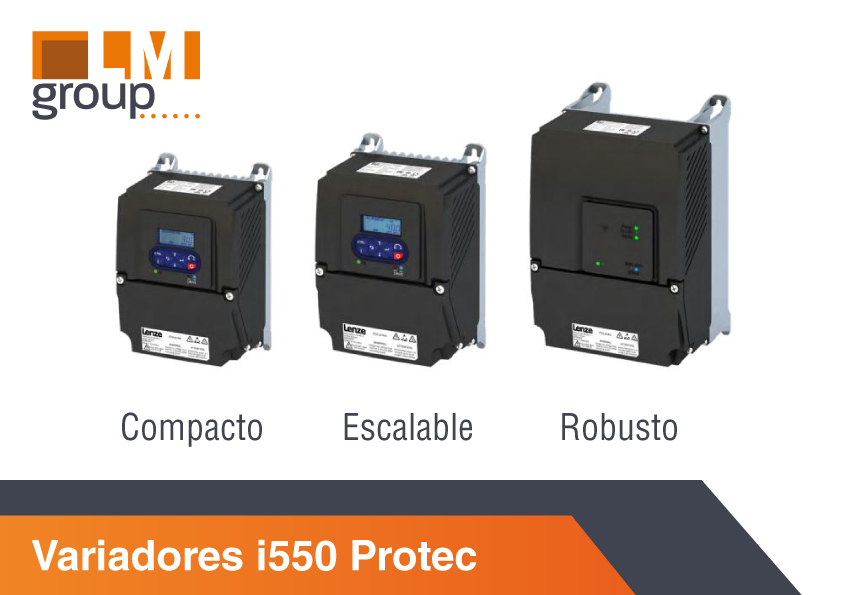 lm_group7's tweet image. En #LMGroup apostamos por los variadores i550 Protect con protección IP66 y posibilidad del conexión #PROFINET o IO-link de @Lenze_Gruppe. Multitud de beneficios que desbancan al molesto cuadro eléctrico que acostumbrábamos a usar. ¿Y tú, te subes al carro de la #Tecnologia?
