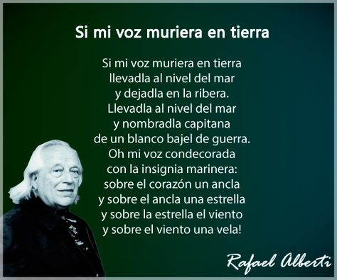 SanseSuma's tweet photo. "Si mi voz muriera en tierra
 llevadla al nivel del mar 
  y dejadla en la ribera"

#TalDíaComoHoy en 1999 fallece #RafaelAlberti, siempre en nuestra memoria el poeta gaditano.

 #Generación27 #Sanse https://t.co/XHydFszoQE