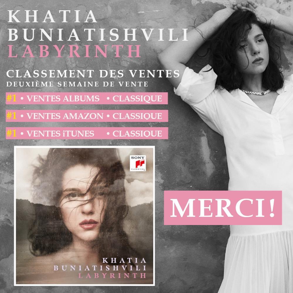 BuniatishviliKh's tweet image. La deuxième semaine depuis la sortie... Je ne sais pas comment vous remercier..❤️

#Labyrinth #secondweek #khatiabuniatishvili
