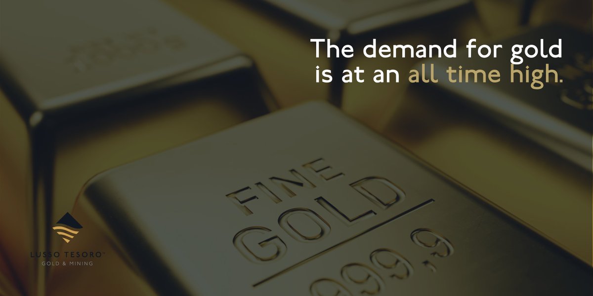 lussotesoro's tweet photo. Did you know the demand for gold is at an all-time high?

This is because of supply, demand, and uncertainty. The global demand for gold in the second quarter of 2020 was nearly 100% higher than 2019.

Find out more about why investors are choosing #gold:
https://t.co/qCuRxCb84y https://t.co/fzJEJMxOae