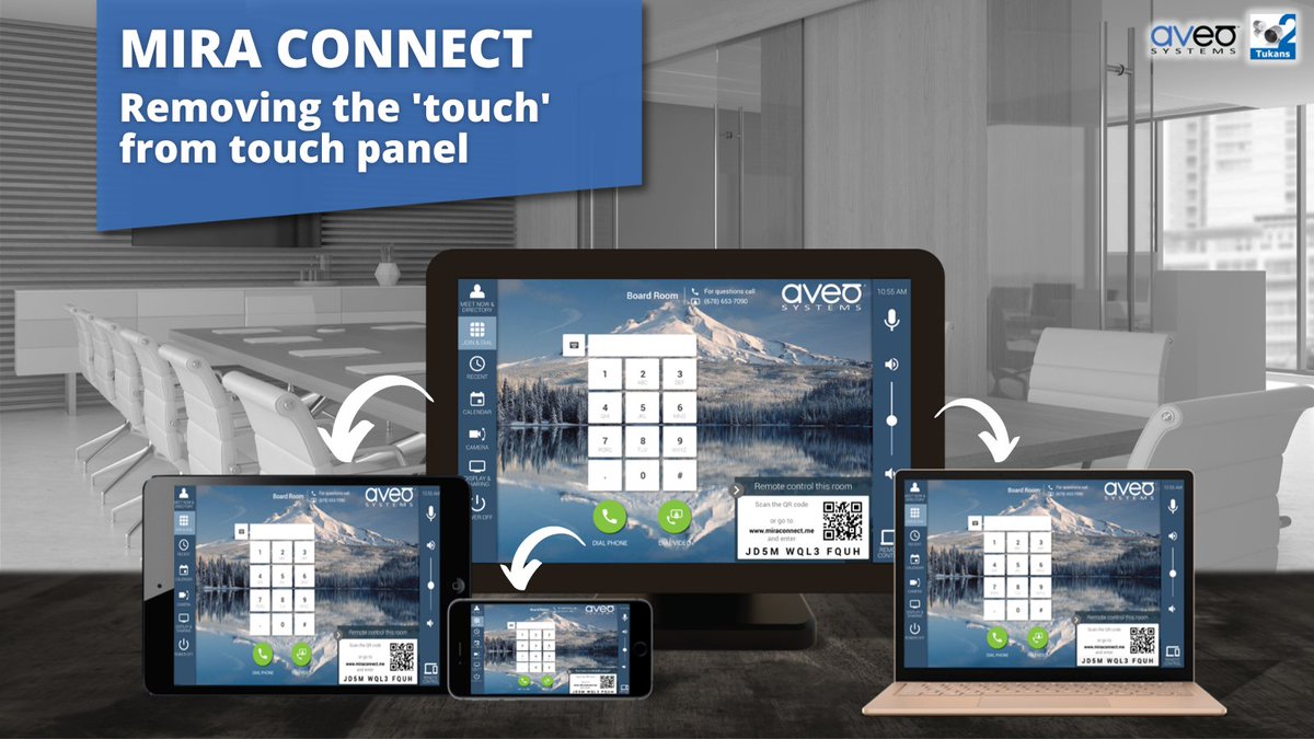 tukansav's tweet photo. A #touchpanel that doesn't need to be touched, is that an Oxymoron? Unfortunately in the current world we live in, it is a necessity. Mira Connect Me from @aveosystems removes sharing devices and copies the user interface to your own device.

Read more - https://t.co/4vJDTrZ12w https://t.co/JaK6oV2VSK