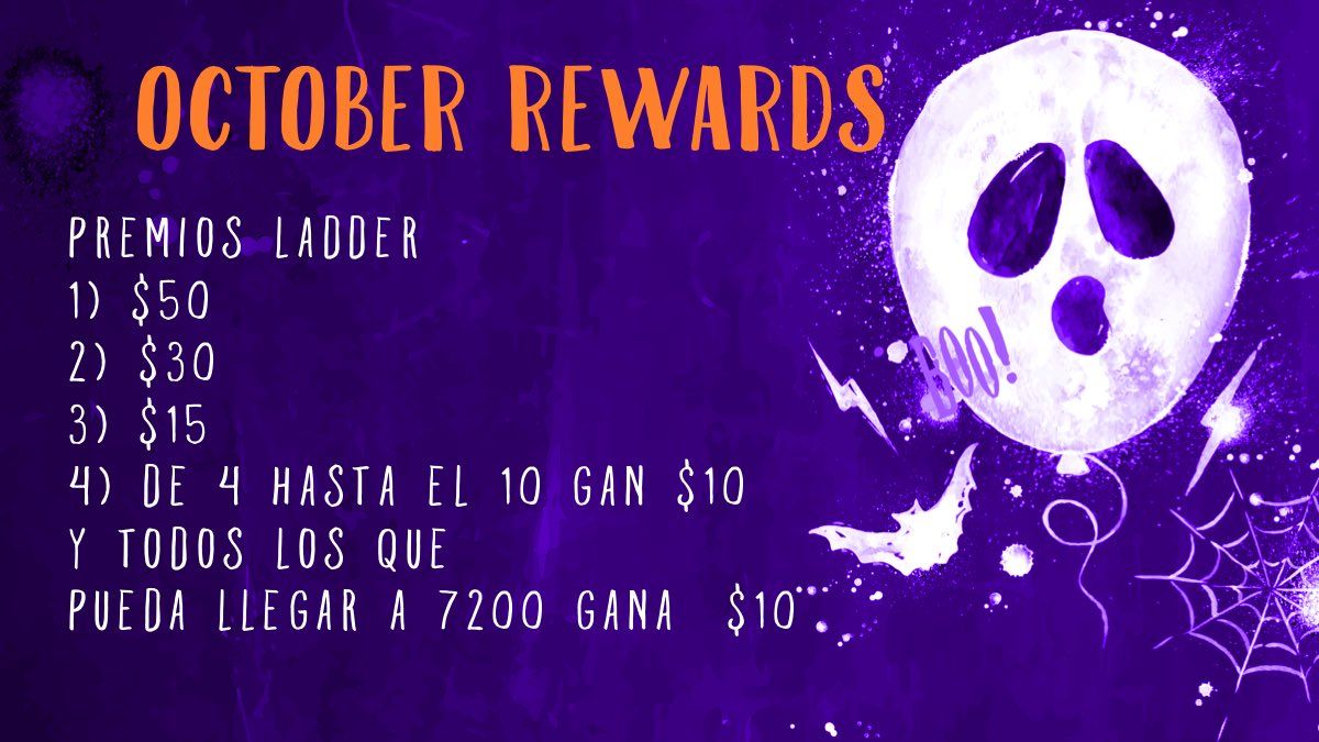 Eres súper pro pero en tu clan les vales madres, bien nosotros estamos aburridos de tanto manco en nuestro clan y vamos comenzar a reemplazarlos por niños pro como tú. Estos son nuestros premios Ladder para October #ClashRoyale