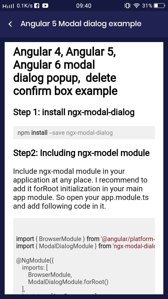 alltop_question's tweet photo. Angular 5 Modal Dialog Example
The best example for Angular 5 modal dialog. If you are read to all example Download the Interview Mocks app https://t.co/KXGMq9Sh1d
#angular5 #modal #dialog #example #angular5tutorial #angular5features https://t.co/Gc268floeQ