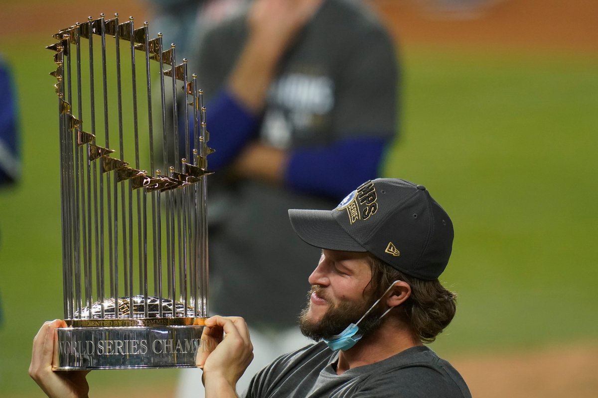 This man is finally a World Series champion. <a href="/ClaytonKersh22/">Clayton Kershaw</a> thank you for everything you have done for the <a href="/Dodgers/">Los Angeles Dodgers</a> organization. We are so happy for you. #ThankYouClayton #WorldSeries #BroughtItHome