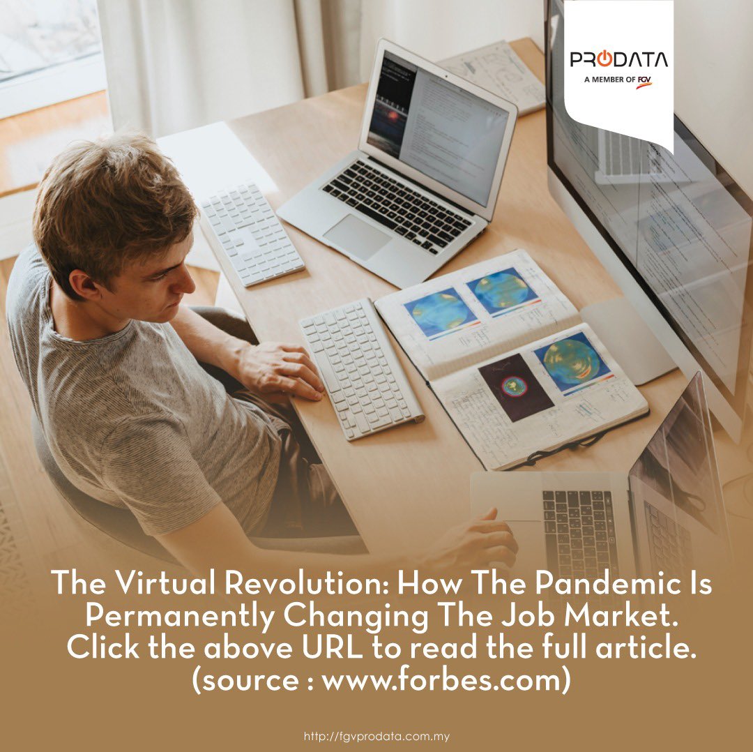 FProdata's tweet image. Let&apos;s read an article from Forbes on the virtual revolution brought about by the pandemic. Please click this link to read the full article bit.ly/34xKROP. #fgvprodata #knowledgesharing #Technologysharing #pandemic2020 #COVID19