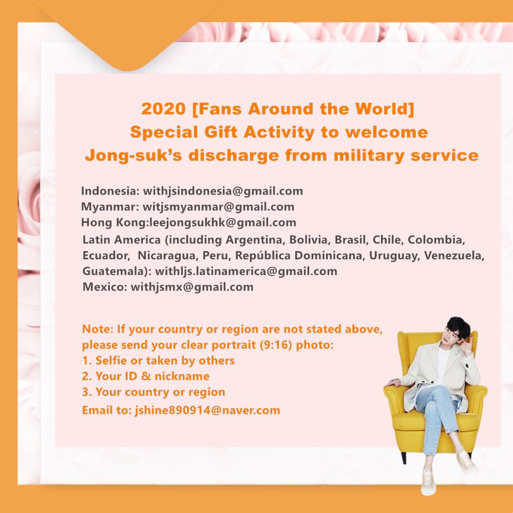 JSHINE_FC_LJS's tweet photo. 2020 [Fans Around the World] Special Gift Activity to welcome Jong-suk’s discharge from military service

#이종석 
#leejongsuk 
#李钟硕 
#李鐘碩
#イジョンソク
#อีจงซอก
#jongsuk0206 
#jshine_fc_leejongsuk https://t.co/D2aMnJSBwQ