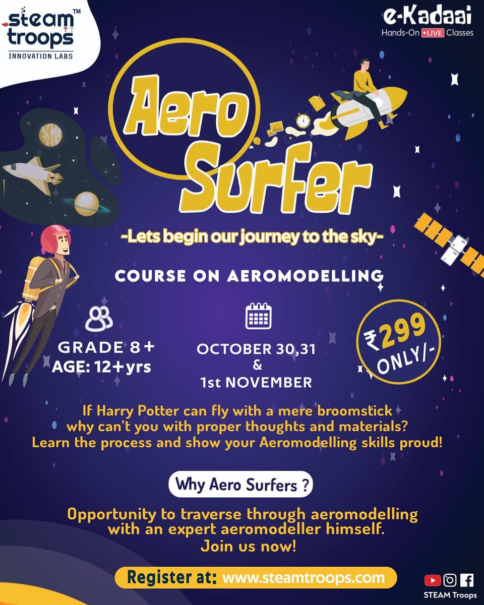 steamtroops's tweet photo. Here comes the bigger version of Aerosurfer🚀to pitch through the sky! 🌌

#steamtroops #steameducation #science #facts #aeronautics #chennai #education #knowledge #explore #interesting #India #sooraraipottru https://t.co/1WynXKfbmT