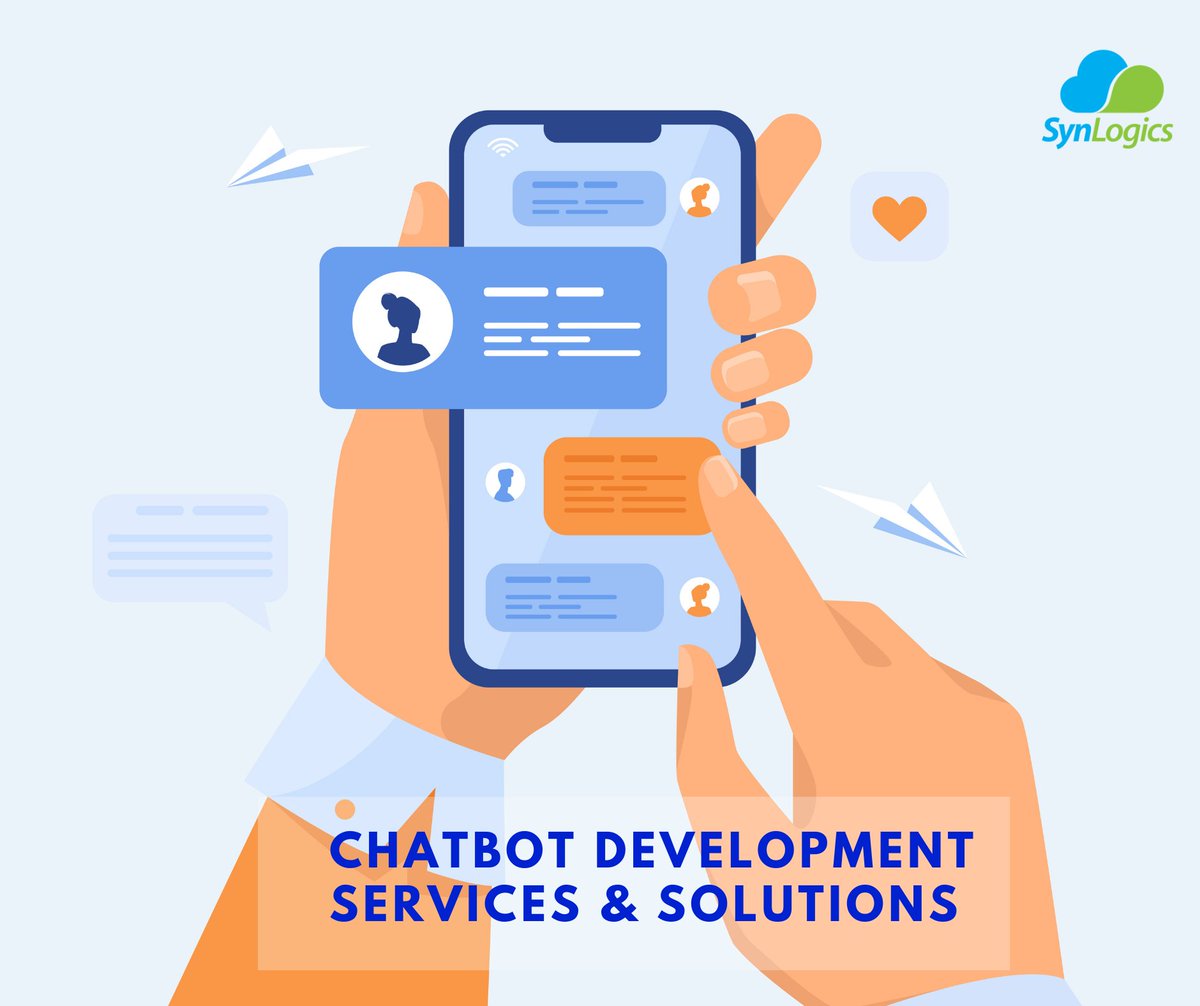 synlogics_Inc's tweet image. Our team of #ChatbotDevelopers create a chatbot or build automated assistants aimed at revolutionizing the way businesses interact with customers, provide automated customer support and interactive experiences through the chatbot platform.
Connect us: info@synlogics.com