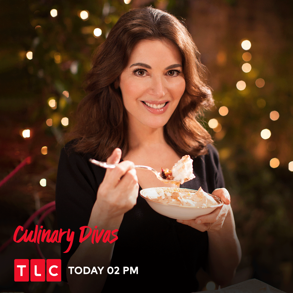 TLCINOfficial's tweet photo. Pssst. Nigella is going to be sharing her signature gooey chocolate cake recipe! Don’t miss #SimplyNigella on #CulinaryDivas today at 2 PM, only on TLC.
#TLC #TLCIndia https://t.co/SHkV3FodP5