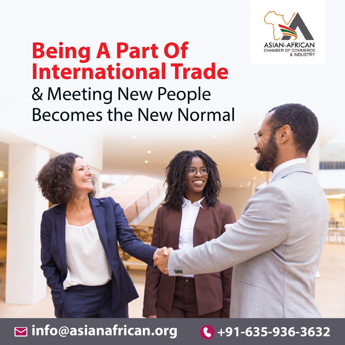 aacciofficial's tweet photo. Being A Part Of International Trade &amp; Meeting New People Becomes The New Normal
info@asianafrican.org
Call- +91-635-936-3632
#asia #africa #commerce #internationalbusiness #business #entrepreneur #internationaltrade #international #investment
#importexport #globalbusiness https://t.co/DINTD8Erd3