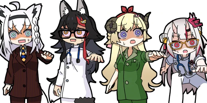 #絵フブキ #みおーん絵  #つのまきあーと  #百鬼絵巻 
視聴前:医療シミュレーター系バカゲーかなぁ→視聴後:?????? 
