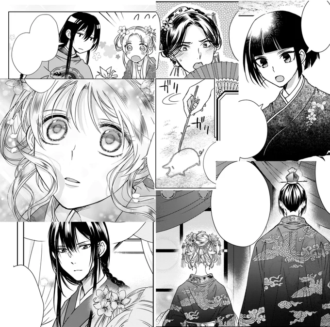 『没落令嬢の異国結婚録』4話-④通常更新、
5話先読み追加です!(画像は4話まとめ)
結婚式衣装はぜひ本編で見て頂きたいのでサンプルには上げていないんですが、気合い入れて描いたので見て頂けたら嬉しいです🙏
担当さんとの打ち合わせでも義母が大人気です!
→https://t.co/dKO9KCWwLP  #マンガUP 