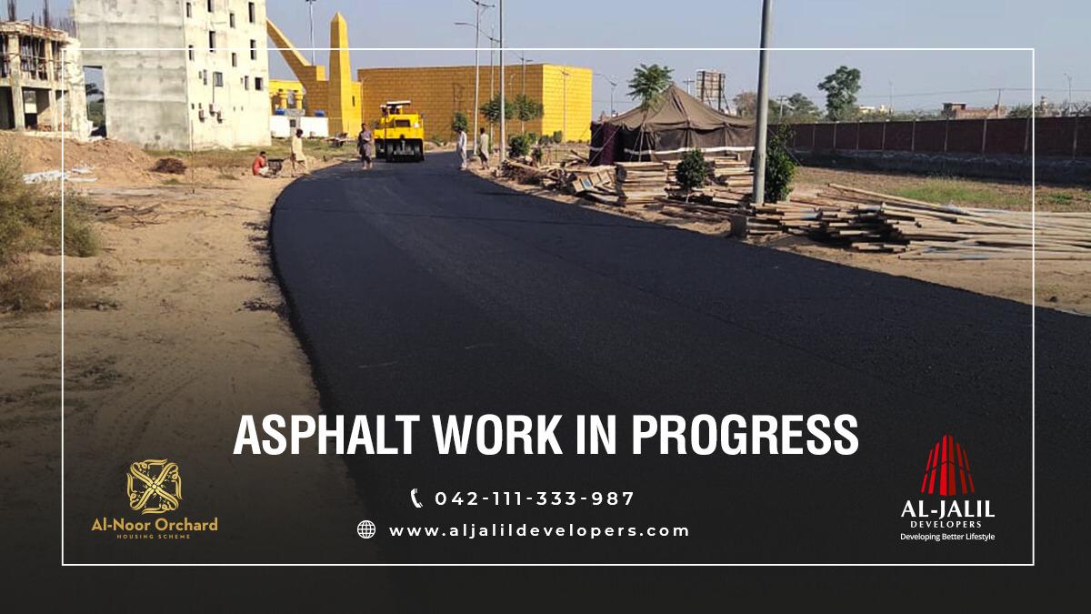 alnoororchardpk's tweet photo. Al-Noor Orchard Housing Scheme is fully focused to deliver premium facilities to the residents. Asphalt work is in progress and will be completed soon.

#AlJalilDevelopers #AlNoorOrchard #Premiumfacilities #Asphaltwork https://t.co/JeuIWWWygR
