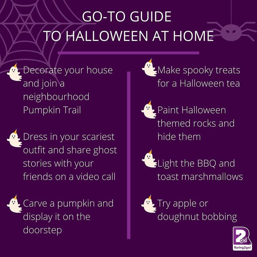 It won't be quite the same this year, but there's still plenty to do to make Halloween special this year! 🎃👻 #halloween #covidsecure #sociallydistancedhalloween #octoberhalfterm2020 #raring2go