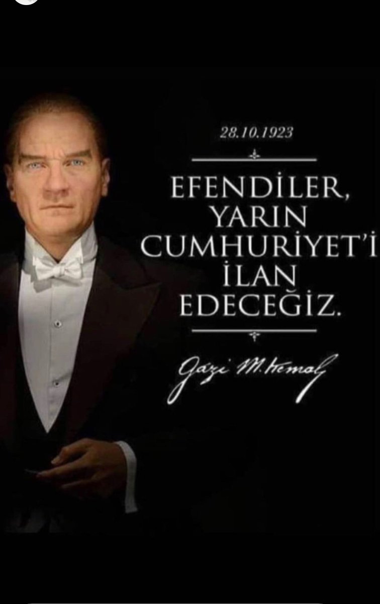 DiakanS's tweet photo. Ey yükselen yeni nesil! İstikbal sizsiniz. Cumhuriyeti biz kurduk, onu yükseltecek ve yaşatacak sizsiniz.
#CumhuriyetÇınarı
#MustafaKemalATATÜRK https://t.co/ozhaP3VZZY