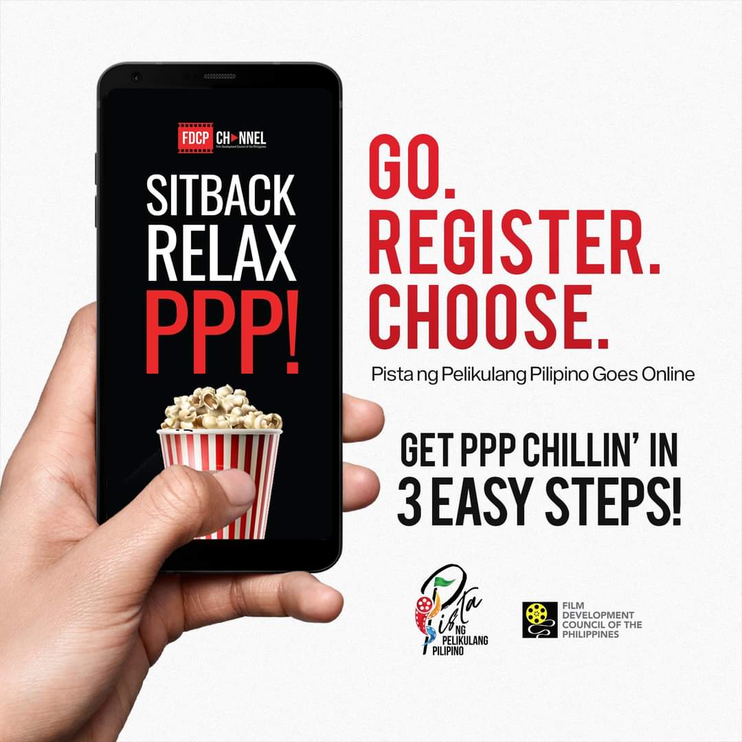 Ngayong taon, Pista ng Pelikulang Pilipino goes online! Get PPP Chillin’ at home in 3 easy steps! #PPP4  #PPP4SamaAll  #PPP2020  #PistaNgPelikulangPilipino2020A thread: