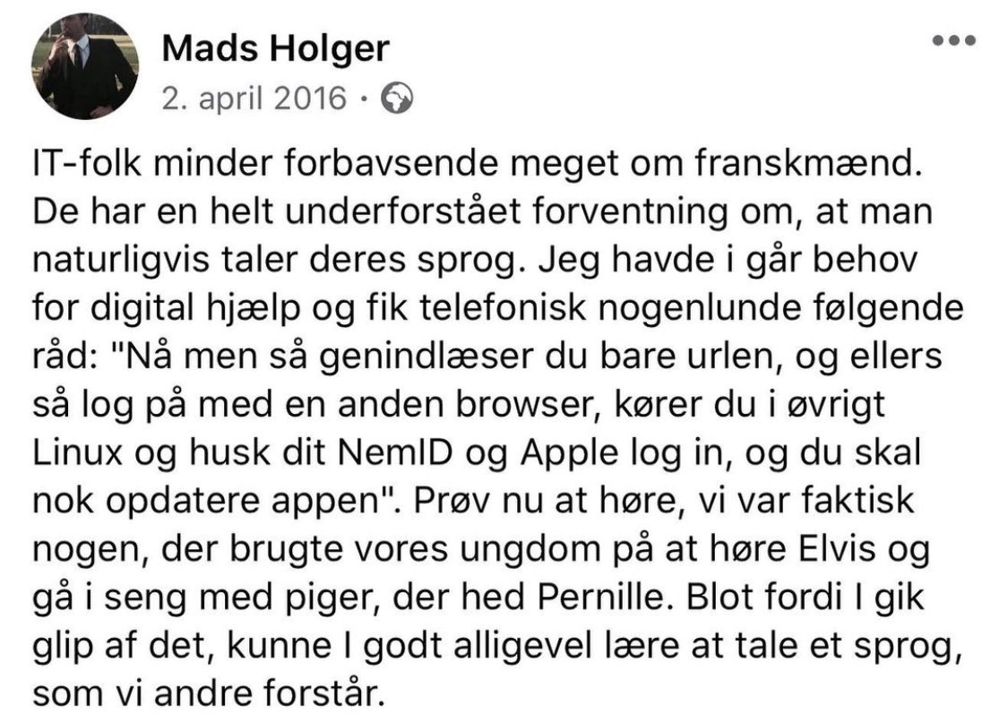 IT-opsang fra Mads Holger, 2016 ❤️