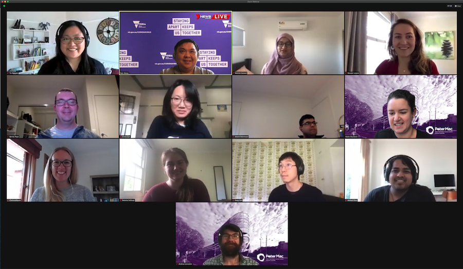 VicCanBioinf's tweet image. Zoom #wefie congrats here are the comittee members and those who won prizes, well done all. #vcbs2020