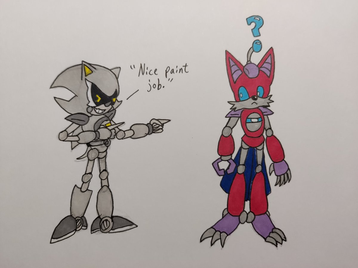 3. While he has no romance arcs in his main stories, Sniper's official partner is Cu-Bi, a fox robot built to destroy him. Both are "male" machines; Sniper also refers to himself as bisexual.