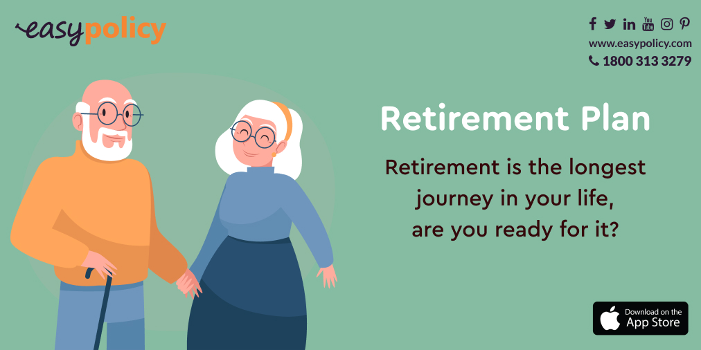 #Retirement is the longest journey in your life, are you ready for it? 
Know more 👉 bit.ly/3kE9eAi

#StayHome #PensionPlan #RetirementPlan #Easypolicy