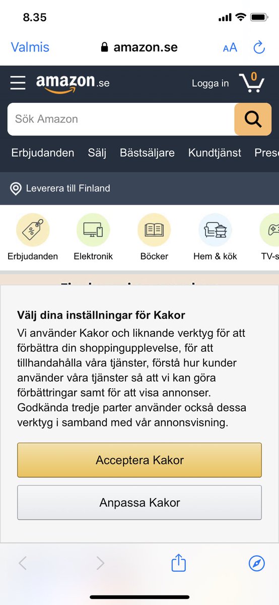 petterij's tweet photo. Nyt se on auki. Aivan kuin IKEA olisi viimein tullut Ruotsiin. #amazon #amazonSE https://t.co/Zl5EZW6o5J