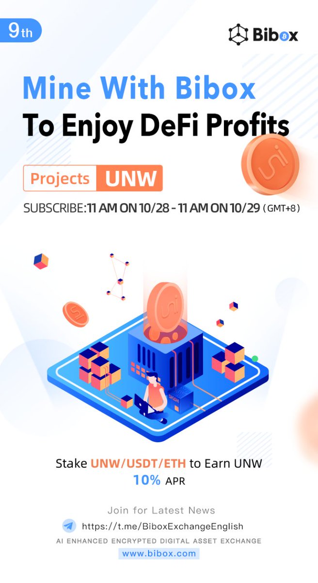 UniWorldio's tweet photo. #Uni stake #UNW /Usdt /ETH To Earn  UNW (#UniCash From Uni World)
Mine With #BiBox To Enjoy #Defi Profits
#UniWorld https://t.co/iMyLDlrVKa
