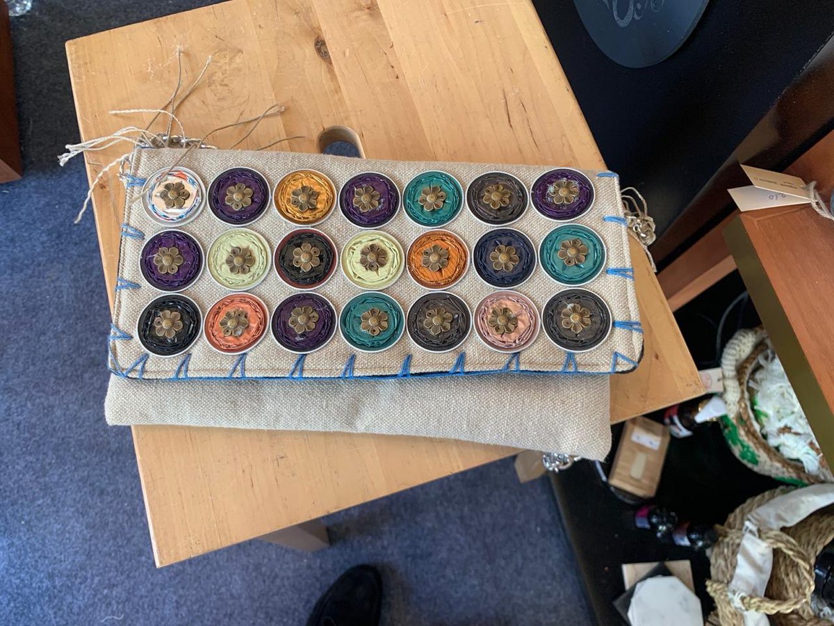 Turning waste #coffecapsule into fashion, while creating jobs #NorthSinai #BlueAndYellowEqualsGreen <a href="/SwedeninEgypt/">Sweden in Egypt</a>