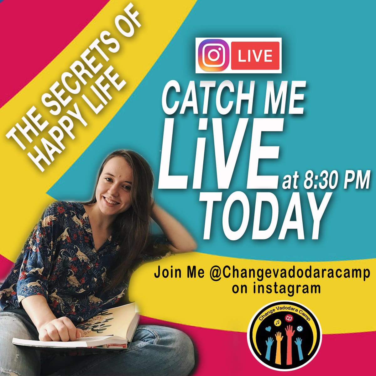 Join us live on Instagram today.

#NGO #mentalhealth #Happiness #wednesdaymorning