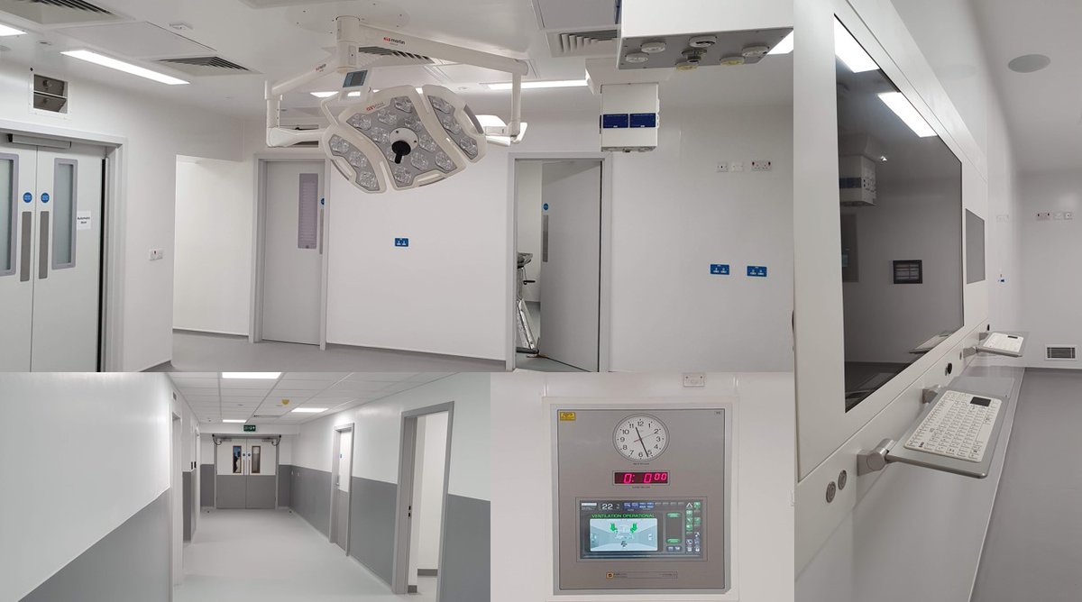 The City Build team completing the refurbished Cardiothoracic Theatre 2 at Wythenshawe Hospital.🧱🏗️#Construction #Hospital #NHS #Healthcare #Refurbishment #CityBuild