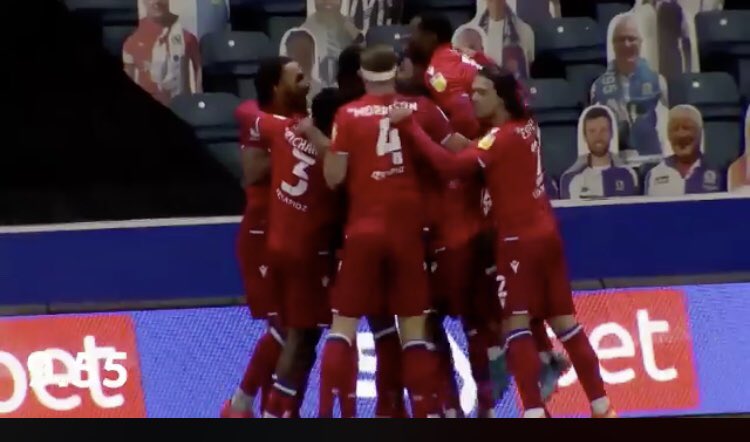 andybrint's tweet image. I know these Blackburn fans are happy to be back in the stadium, but still smiling when Reading score is poor for me.