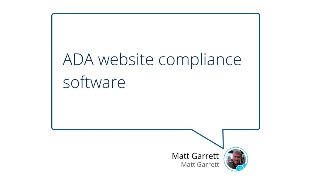 mattgarrett's tweet image. &quot;And worse is the fact that businesses have to settle in all these cases, and the average amount to settle is $50,000.&quot; lttr.ai/P8fZ

 #ADACompliance #WebAccessibilityGuidelines