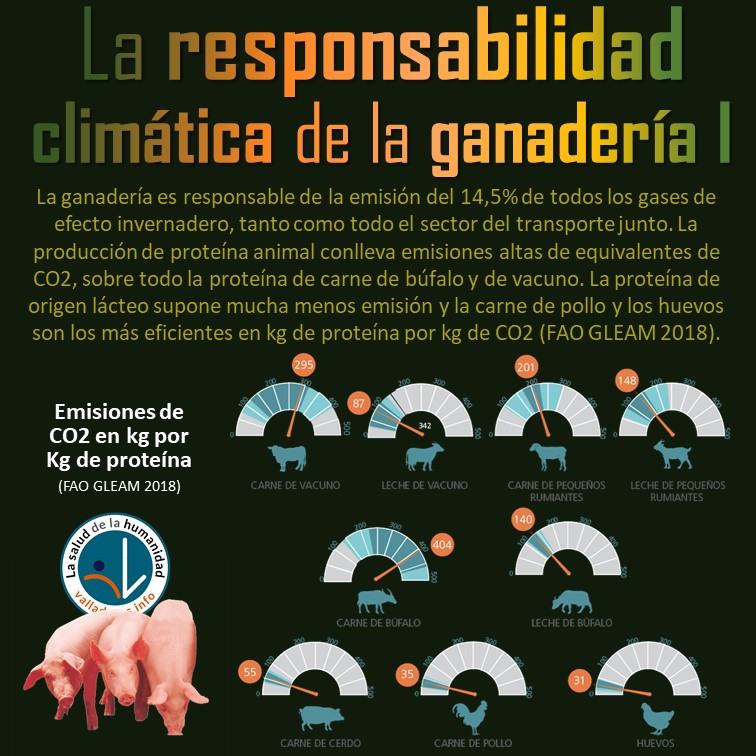 La carne que producimos y comemos tiene una gran huella ambiental. No todas las carnes suponen las mismas emisiones de gases con efecto invernadero. Por nuestra salud y la del medio ambiente toca repensar la industria y la dieta cárnica
 
fao.org/gleam/results/…

#valladaresinfo
