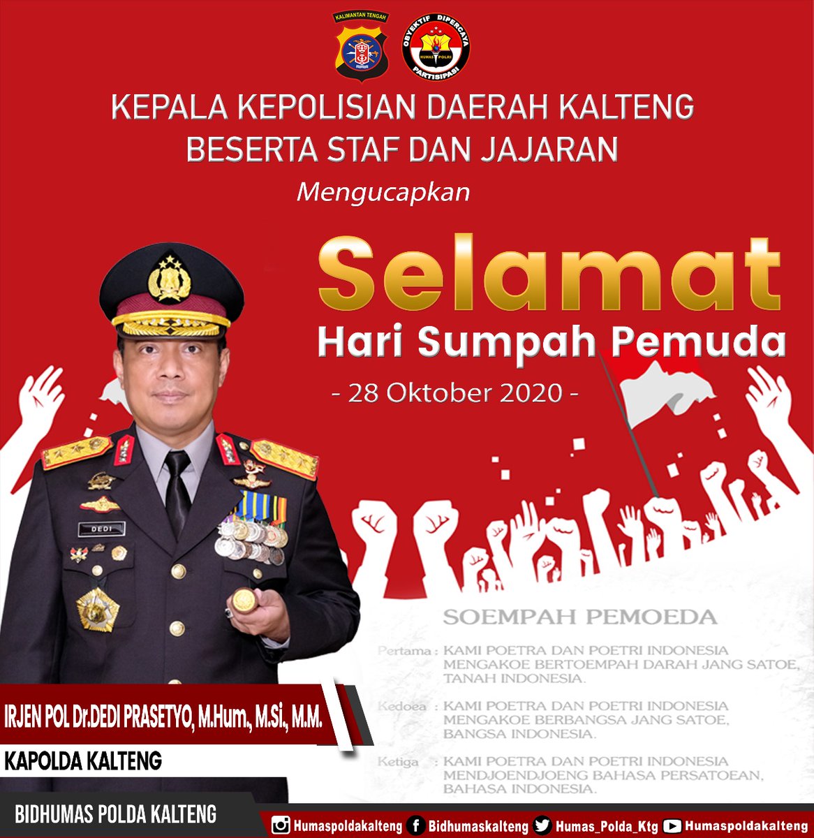 PoldaRoops's tweet photo. "Cita-cita persatuan Indonesia itu bukan omong kosong, tetapi benar-benar didukung Oleh kekuatan- kekuatan yang timbul pada akar sejarah bangsa kita sendiri" Muhammad Yamin 

#BersatuIndonesiaMaju https://t.co/U60H90wZbo