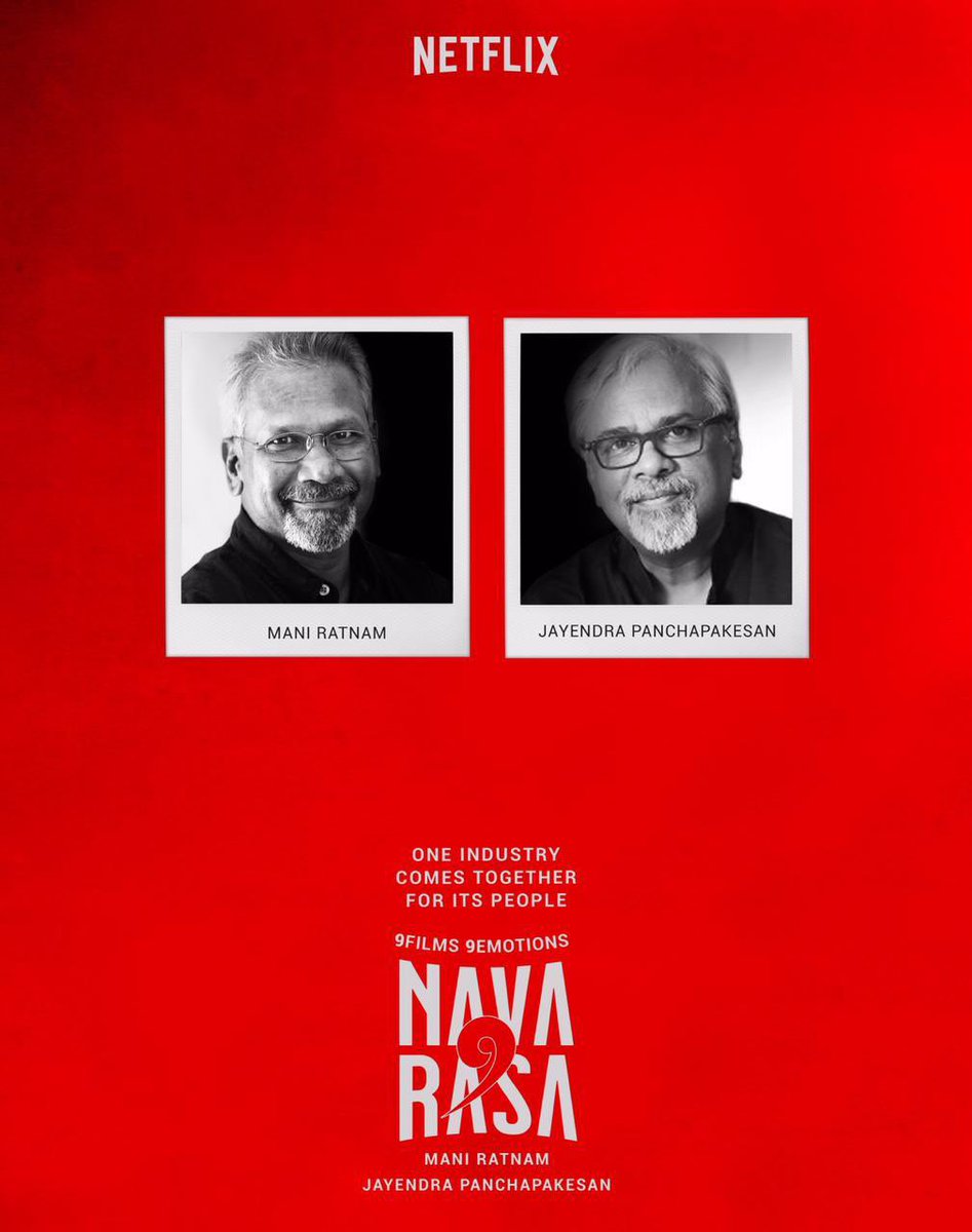 VijaySethuOffl's tweet photo. 9 emotions. 9 stories. 1 industry comes together for its people #TamilFilmIndustryComesTogether #NAVARASA.

Coming Soon on @NetflixIndia https://t.co/WEJti90ME4