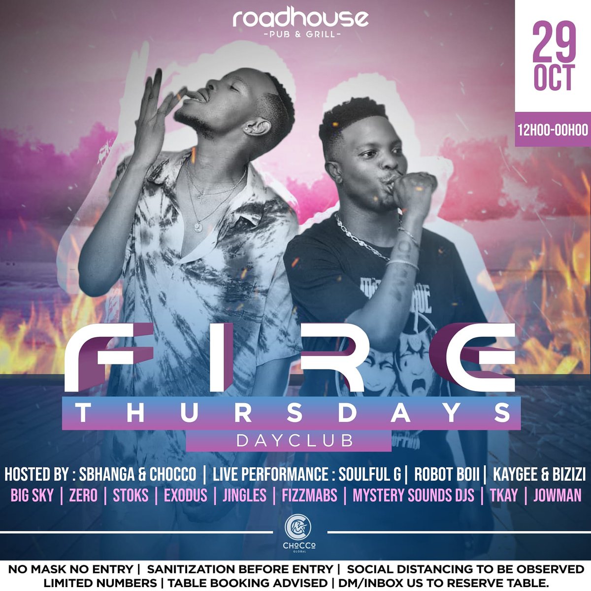 ChoccoGlobal's tweet photo. This weeks episode of #FireThursdays starts early come thru for the day club https://t.co/eRF5o7AlUN